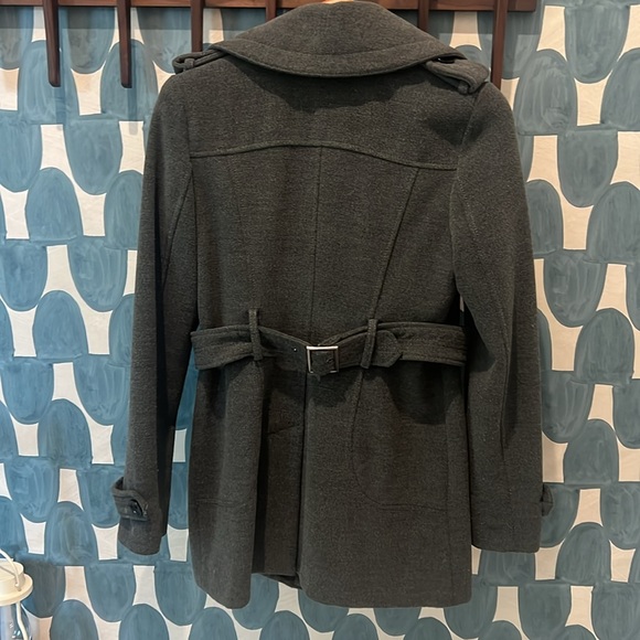 BCBG grey double breasted pea coat. Great condition. Size small. - Picture 3 of 10